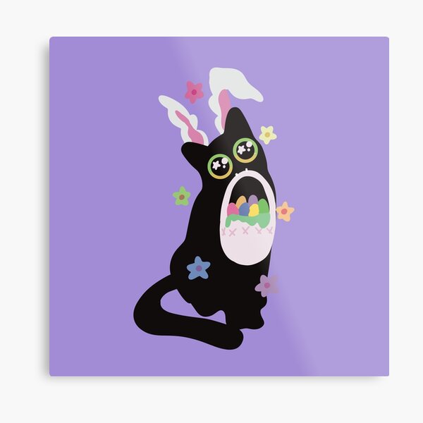 Vista previa del artículo con la obra «Gatito de Pascua», diseñado y vendido por Echoseden.