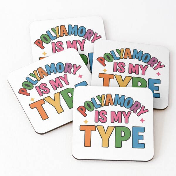 Item preview, Polyamory Is My Type – Queer Love Rainbow Typography | Haus Of Sin designed and sold by Haus Of Sin.