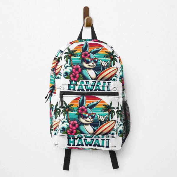 Item preview, Cool Surfer Bunny Giving Hang Ten in Hawaii designed and sold by Yogibear & Rachelle .