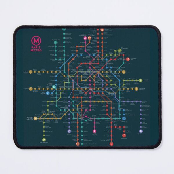 Item preview, Paris Metro Map • Dark designed and sold by abbazabba.
