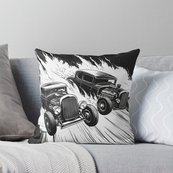 Item preview, Two hot rod cars in a cartoon style art print designed and sold by dcrc.