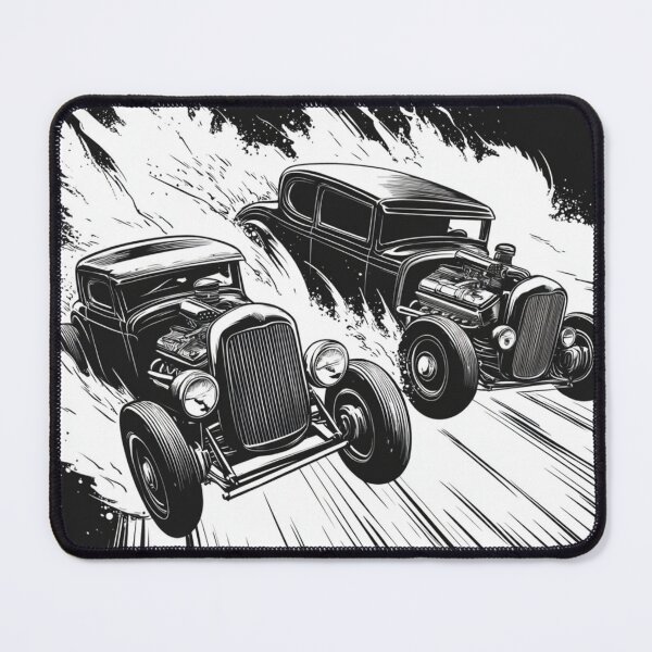 Item preview, Impresión artística de dos coches hot rod en estilo caricatura designed and sold by dcrc.