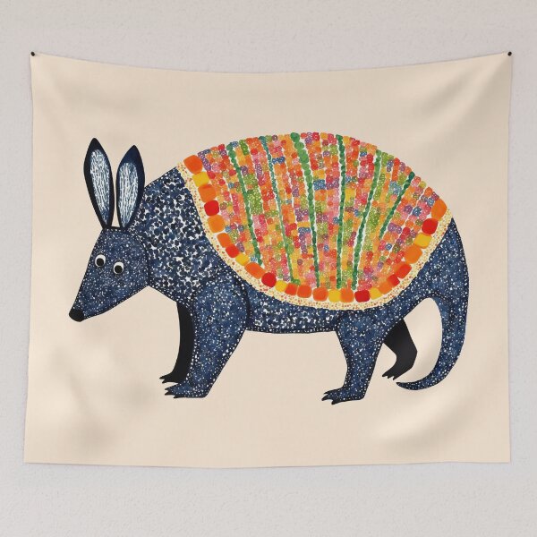 Item preview, Abstract Colorful Armadillo Painting designed and sold by Magnolia Valley Art.