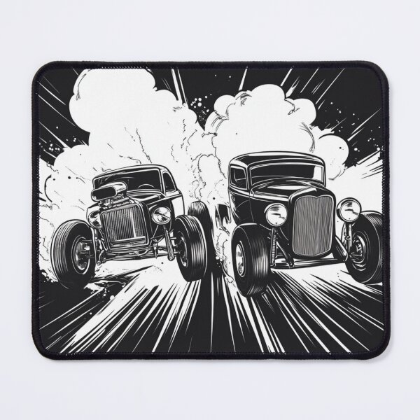 Item preview, Impresión artística de dos coches hot rod en estilo caricatura designed and sold by dcrc.