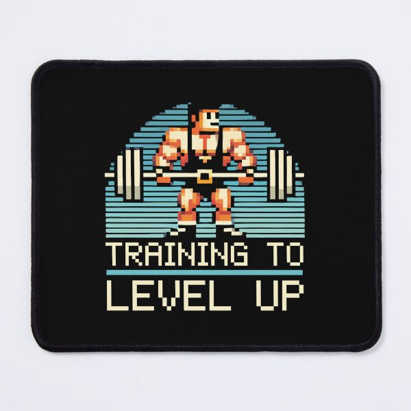 Item preview, Level Up Video Game Gamer Gym Workout Gaming Fitness Lifting designed and sold by chantastical.