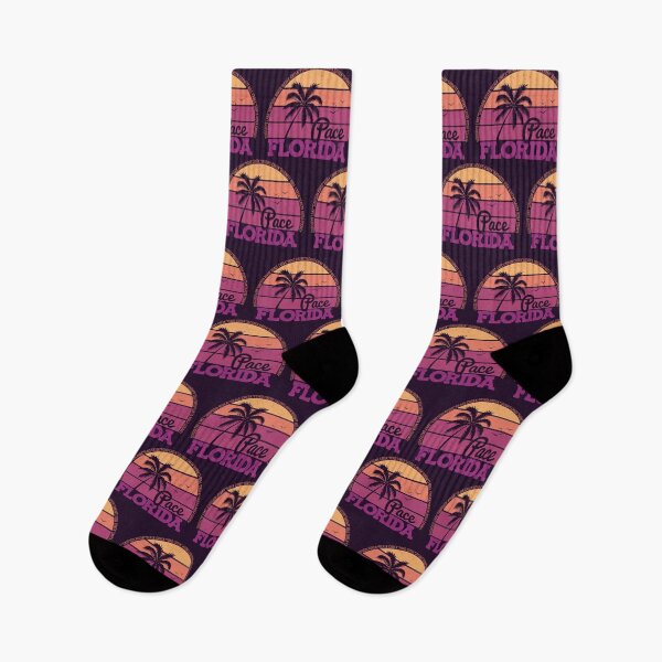 Item preview, Logotipo del orgullo local del atardecer retro de Pace Florida designed and sold by CRHPOD20.