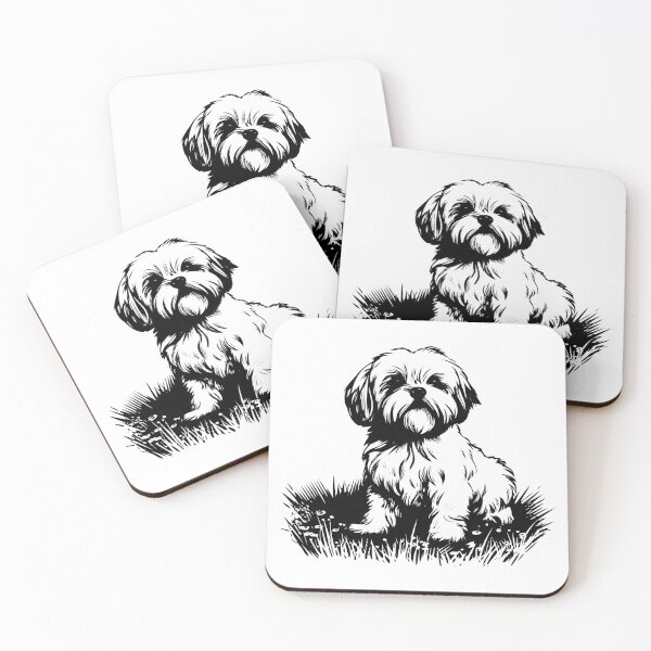 Item preview, Maltese Terrier Dog Small Pet Cute Fluffy Fur Loyal Pup designed and sold by inkoutninja.