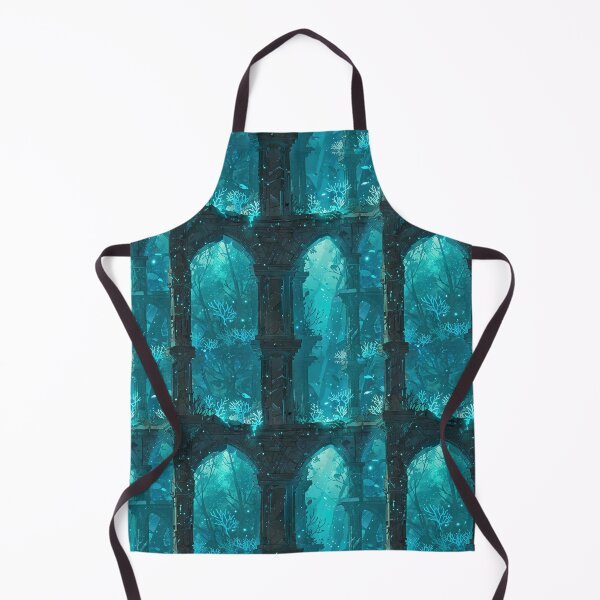 Item preview, Underwater Ruins with Coral in a Mystic Ocean Scene designed and sold by CoolPixels.