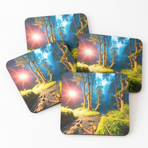 Item preview, AI Dreamscape Forest - Surreal Glowing Nature designed and sold by nhk999.