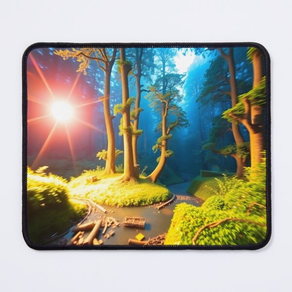 Item preview, AI Dreamscape Forest - Surreal Glowing Nature designed and sold by nhk999.