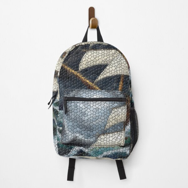 Item preview, Stormbound Voyage – Stained Glass Sailing Ship in Tempestuous Seas designed and sold by LuxuryApparels.