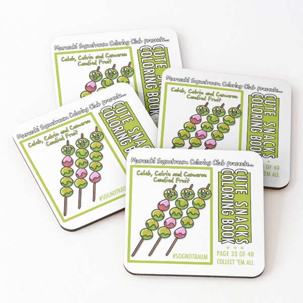 Item preview, Murasaki Sognotraum Coloring Club - Cute Snacks Coloring Book Page 33 designed and sold by GetContented.