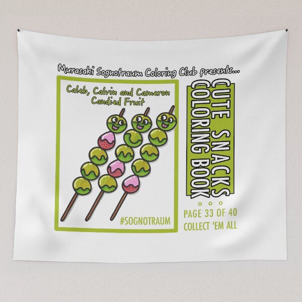 Item preview, Murasaki Sognotraum Coloring Club - Cute Snacks Coloring Book Page 33 designed and sold by GetContented.