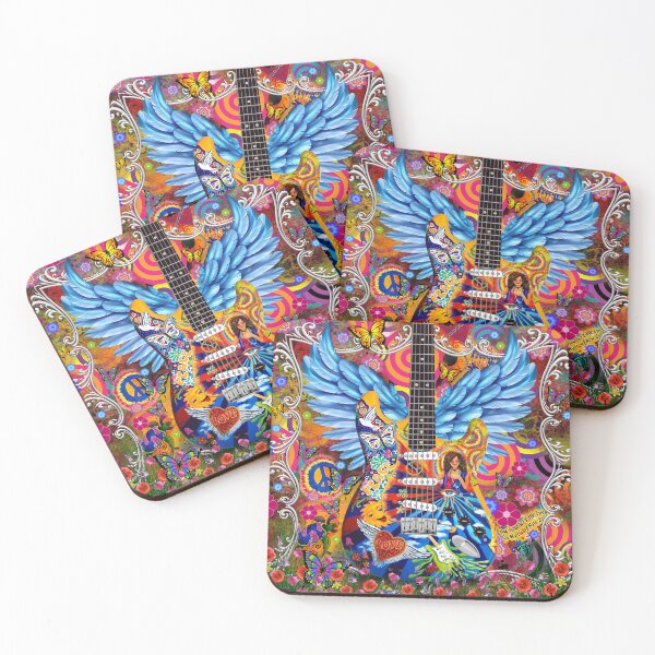 Item preview, Freedom Rock Guitar Hippy Art Peace Love by Juleez designed and sold by Juleez.