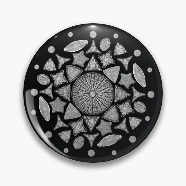 Item preview, Black and White Diatom Mandala  designed and sold by StephJChild.