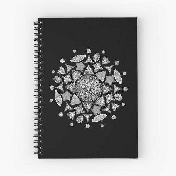 Item preview, Black and White Diatom Mandala  designed and sold by StephJChild.
