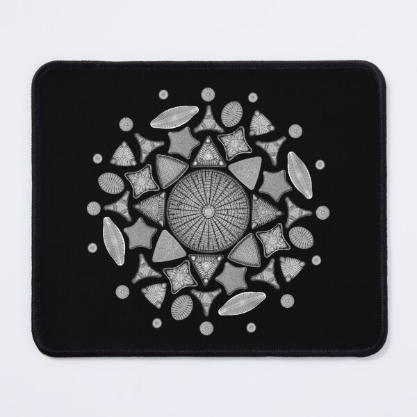 Item preview, Black and White Diatom Mandala  designed and sold by StephJChild.