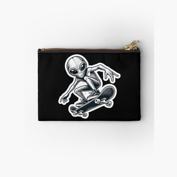 Item preview, Skateboarding Alien designed and sold by PinUpPizzazz.