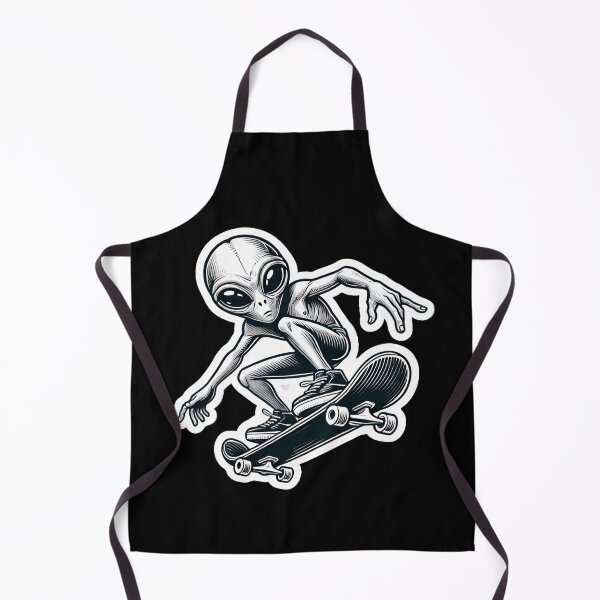 Item preview, Skateboarding Alien designed and sold by PinUpPizzazz.