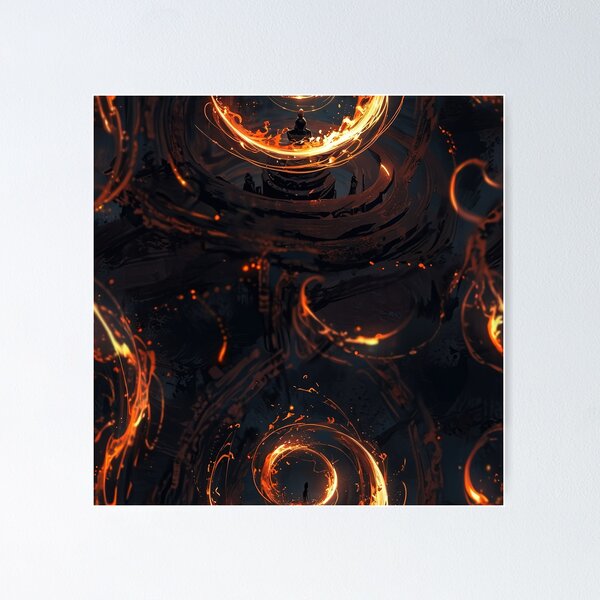Item preview, Surreal Fire Swirls designed and sold by CoolPixels.