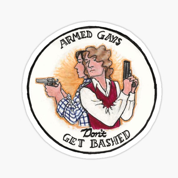 Item preview, Armed Gays Don't Get Bashed designed and sold by ThinWhiteAxe.