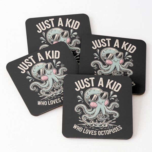 Item preview, Just a Kid Who Loves Octopuses designed and sold by Tee Studio.