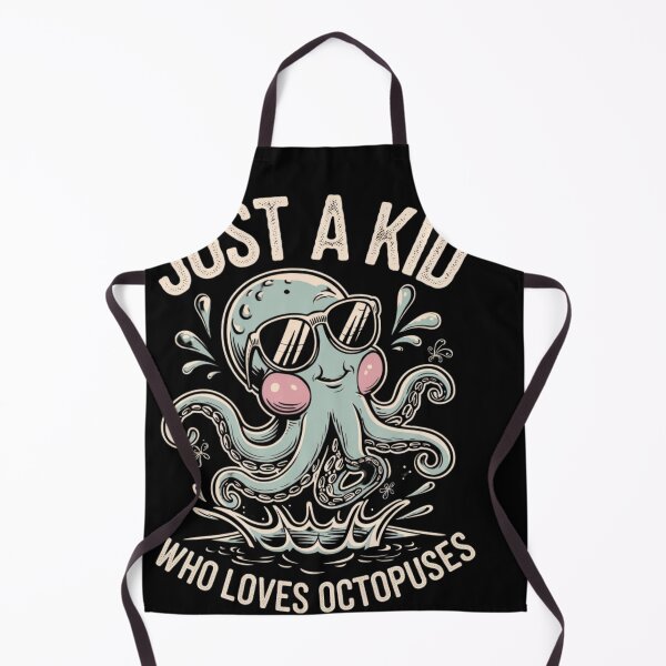 Item preview, Just a Kid Who Loves Octopuses designed and sold by Tee Studio.