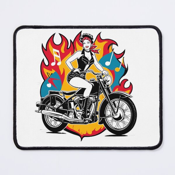Item preview, Rockabilly biker designed and sold by whatthefoxsays.