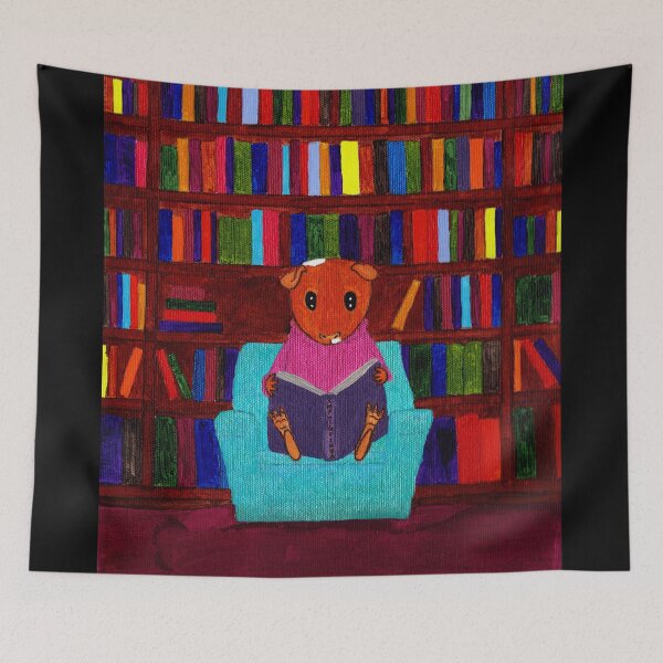 Item preview, Guinea Pigs and Books - Dweezil's Library  designed and sold by Guinea Pigs and Books.