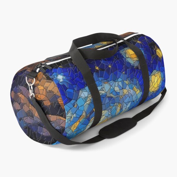 Item preview, Celestial Blessing – Stained Glass Starry Night with Medieval Priest and Ships designed and sold by LuxuryApparels.