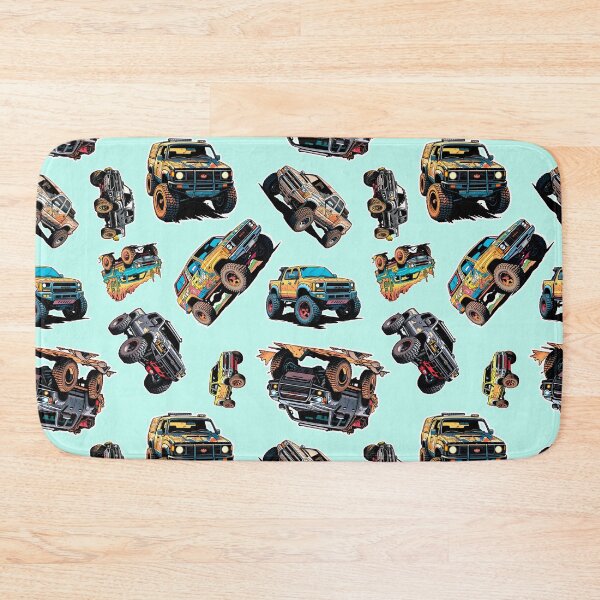 Artikelvorschau, Schöner Aufkleber mit 4x4-PICKUP-Muster, OFF-ROAD, Geschenk für Sie selbst, Retro-Comic-Stil der 80er. entworfen und verkauft von UrbanTRIP.