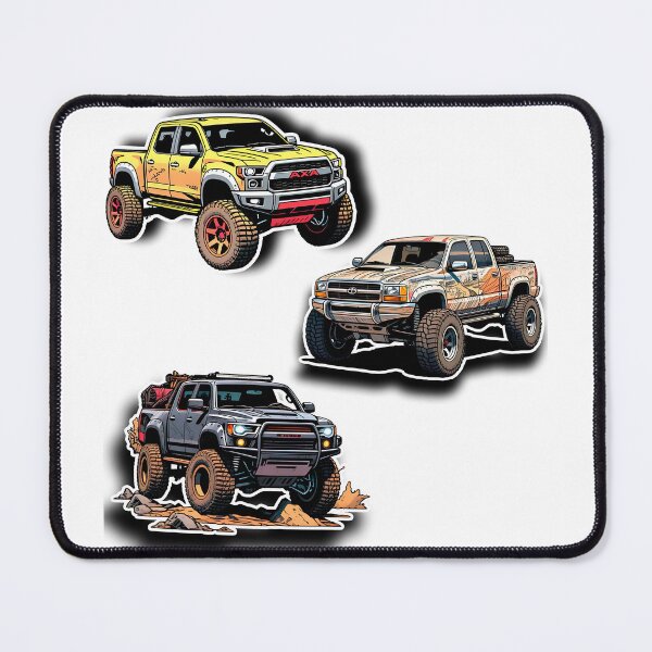 Item preview, Nice 4x4 PICKUP sticker, OFF-ROAD, gift for yourself, retro 80s comic style #3. designed and sold by UrbanTRIP.