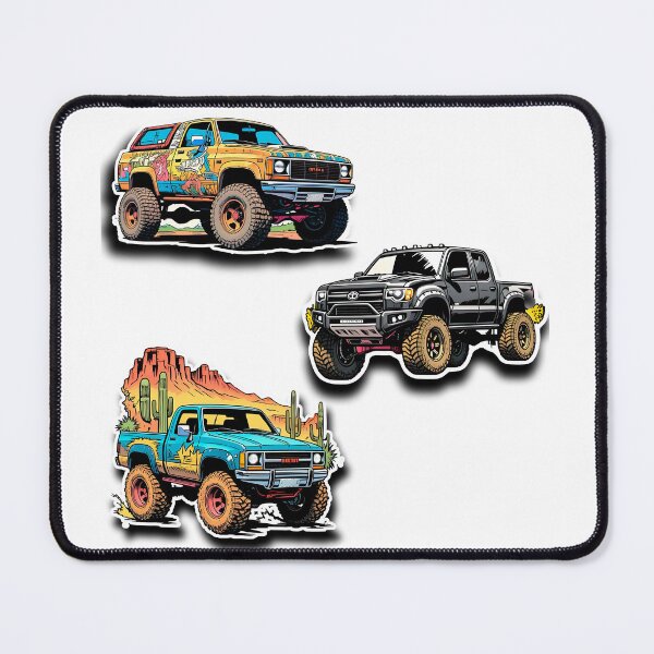 Item preview, Nice 4x4 PICKUP sticker, OFF-ROAD, gift for yourself, retro 80s comic style #2 designed and sold by UrbanTRIP.