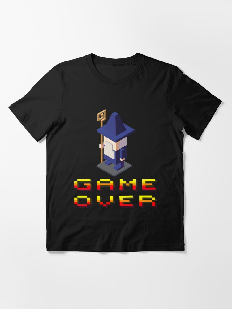 Magic Wizard Game Over T Shirt By Grdesigns Redbubble - roblox wizard t shirt
