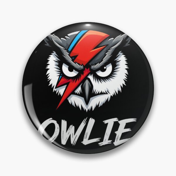 Item preview, Retro Pop Art Owl with Lightning Bolt – "Owlie" Design designed and sold by haitrieuic96.