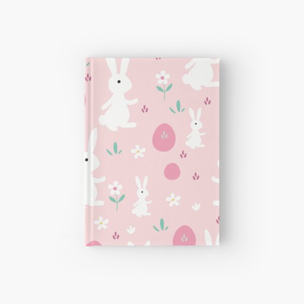 Item preview, cute Rabbit with eggs and flowers babypink pattern designed and sold by helenostore.