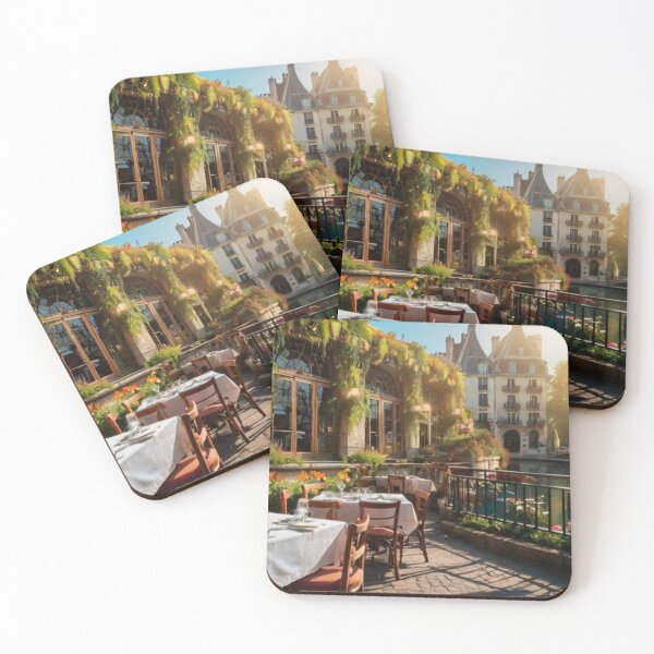 Item preview, Enchanted Parisian Restaurant by the Blooming Canal designed and sold by BlareBlare.