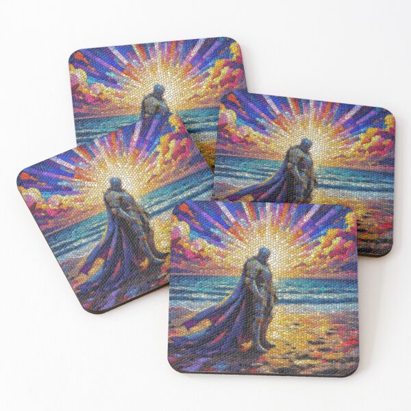 Item preview, Knight of the Tides – Realistic Stained Glass Mosaic Art designed and sold by LuxuryApparels.