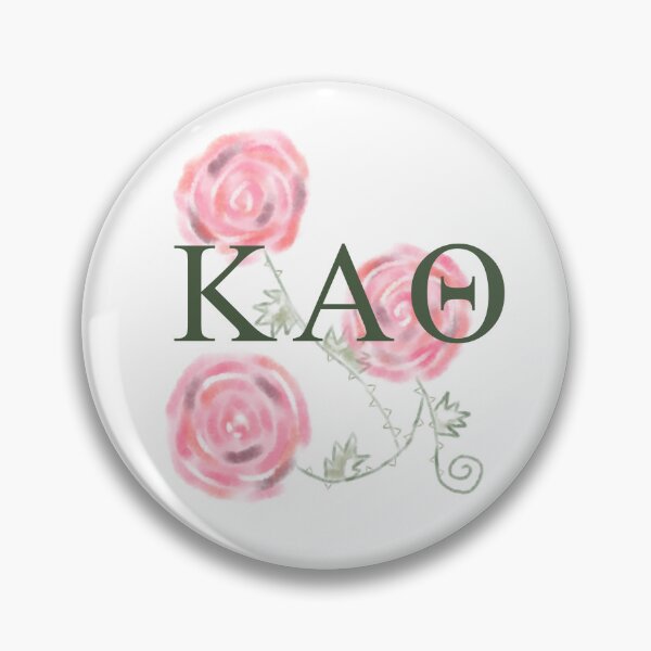 Item preview, KAΘ Floral Letters – Watercolor Rose Sorority Design designed and sold by summer-loving.