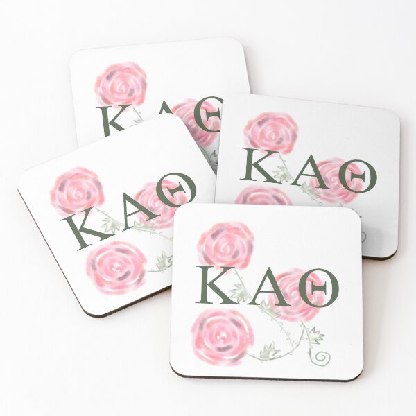 Item preview, KAΘ Floral Letters – Watercolor Rose Sorority Design designed and sold by summer-loving.