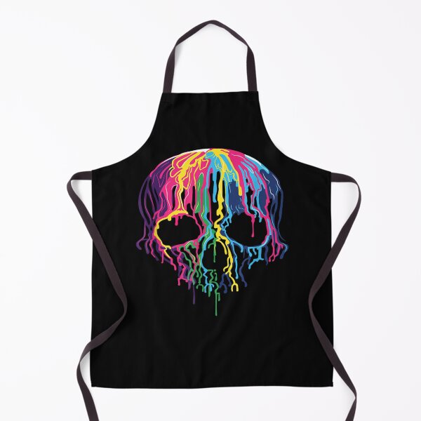 Item preview, Colorful Melting Skull Art Graphic Halloween designed and sold by AmandaNeeco.