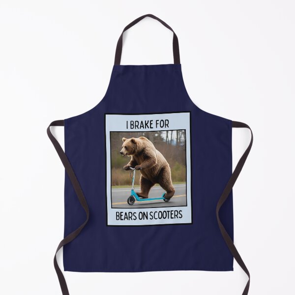 Item preview, I Brake for Bears on Scooters designed and sold by Mimi's Tees & POD's.