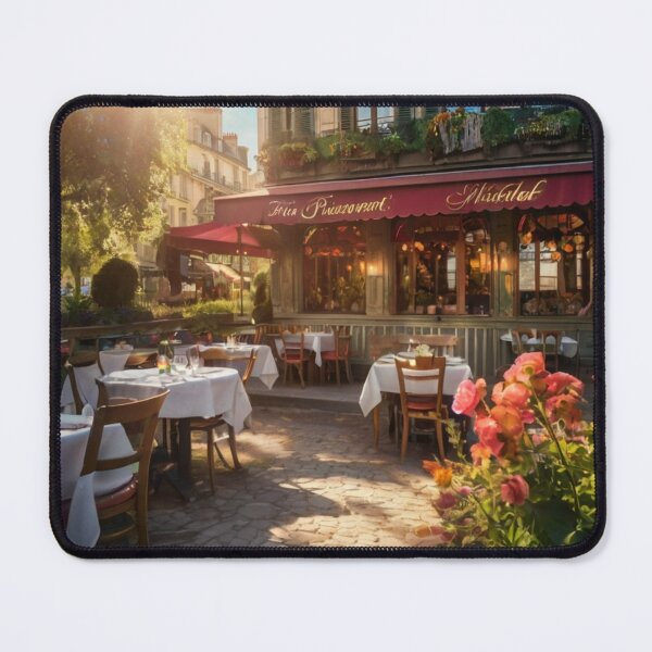 Item preview, Sunlit Flowers and Parisian Charm: A Dreamy Café designed and sold by BlareBlare.