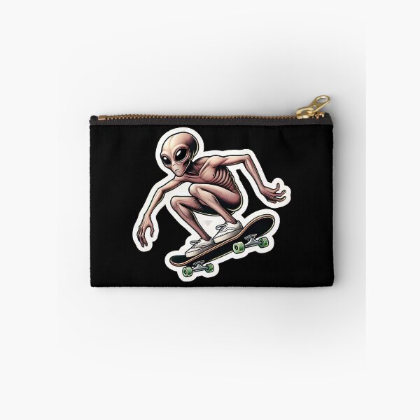 Item preview, Skateboarding Alien designed and sold by PinUpPizzazz.