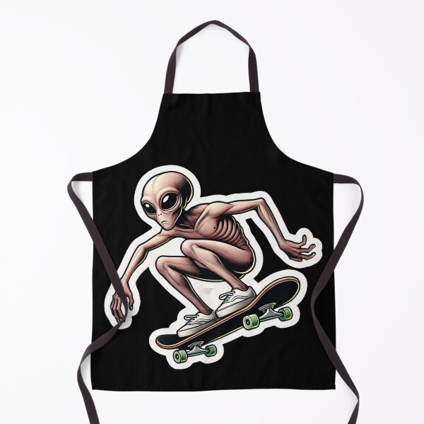 Item preview, Skateboarding Alien designed and sold by PinUpPizzazz.