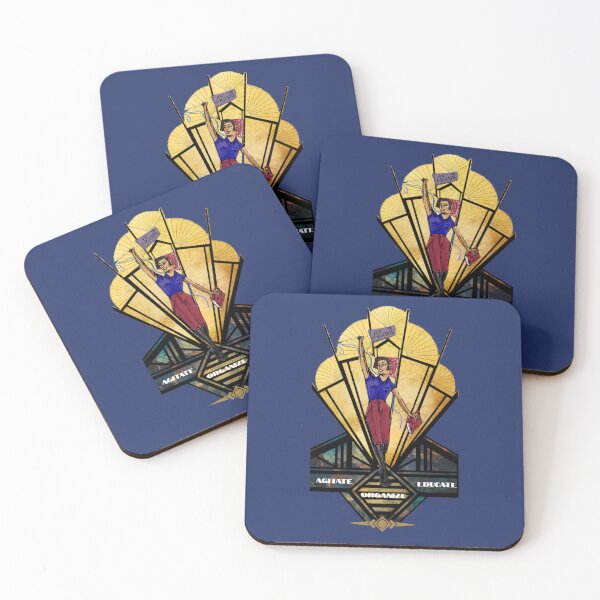 Item preview, Art Deco Resistance Agitate Educated Organize designed and sold by Seamic-Views.