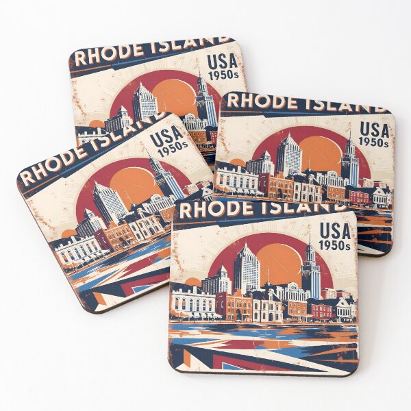 Item preview, Rhode Island 1950s USA Vintage Retro Tourism designed and sold by TravelersGems.