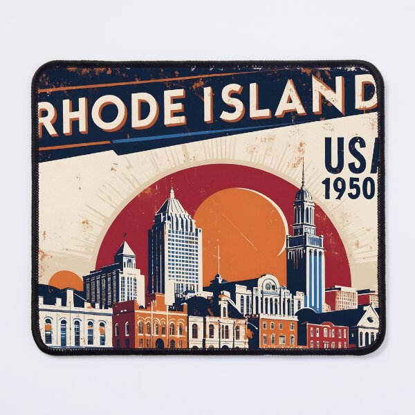 Item preview, Rhode Island 1950s USA Vintage Retro Tourism designed and sold by TravelersGems.