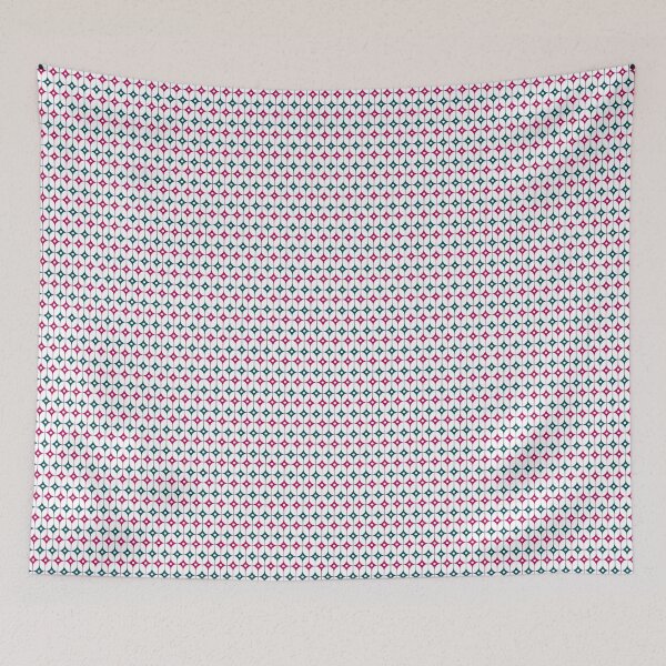 Item preview, interconnected circles and diamonds in teal designed and sold by adbrotherstudio.