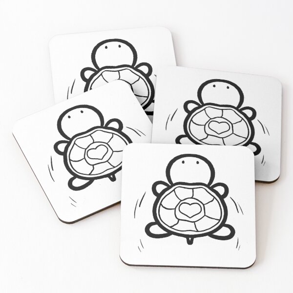 Item preview, Cartoon turtle swimming bold outline illustration designed and sold by CuteLemon00.